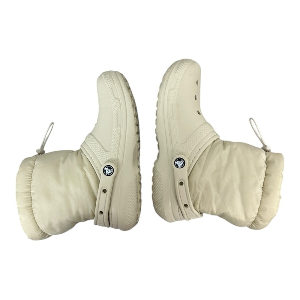 Crocs Classic Lined Neo Puff Boots Roomy Fit Bone Color Size 7 womens - Picture 4 of 6